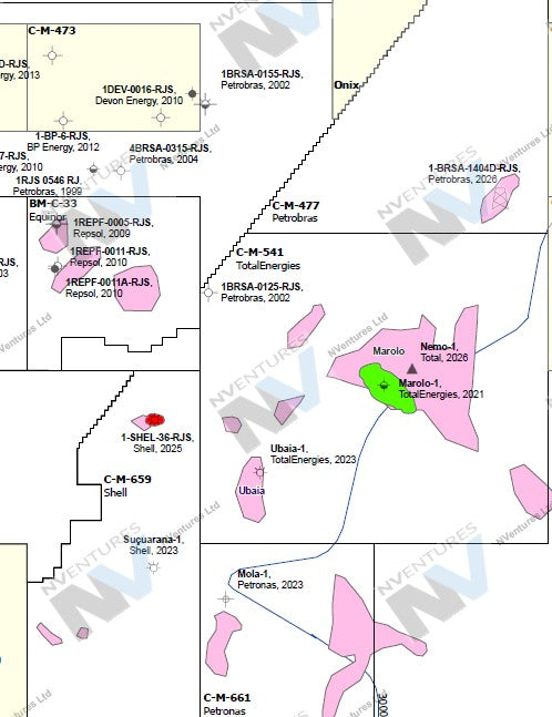 NVentures Brazil Campos Basin Country Map - 2026