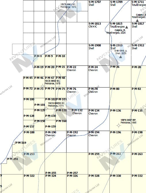 NVentures Brazil Pelotas Basin Country Map - 2026