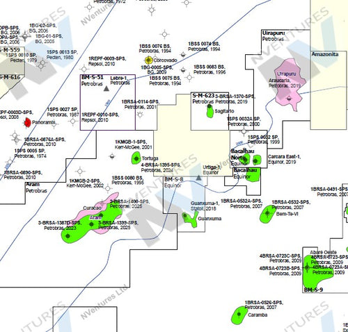 NVentures Brazil Santos Basin Country Map - 2026