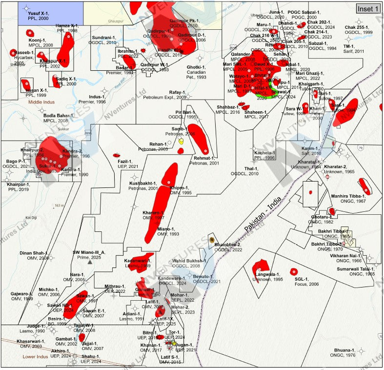 NVentures Middle Indus Basin Map - 2025