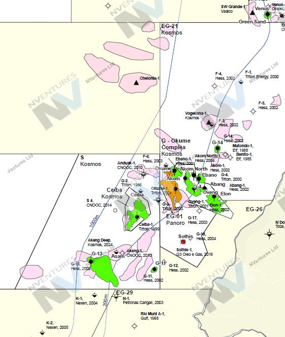 NVentures Equatorial Guinea Country Map - 2024