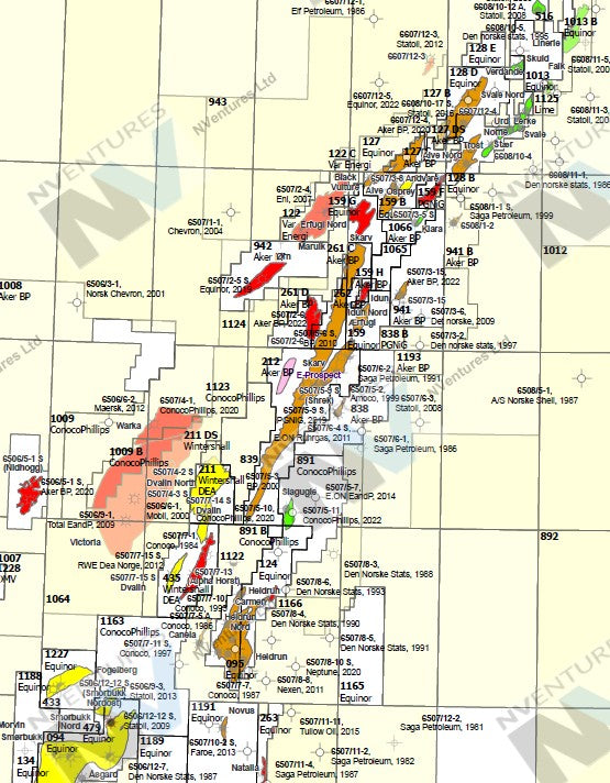 NVentures Norway Voring Basin Map - 2024